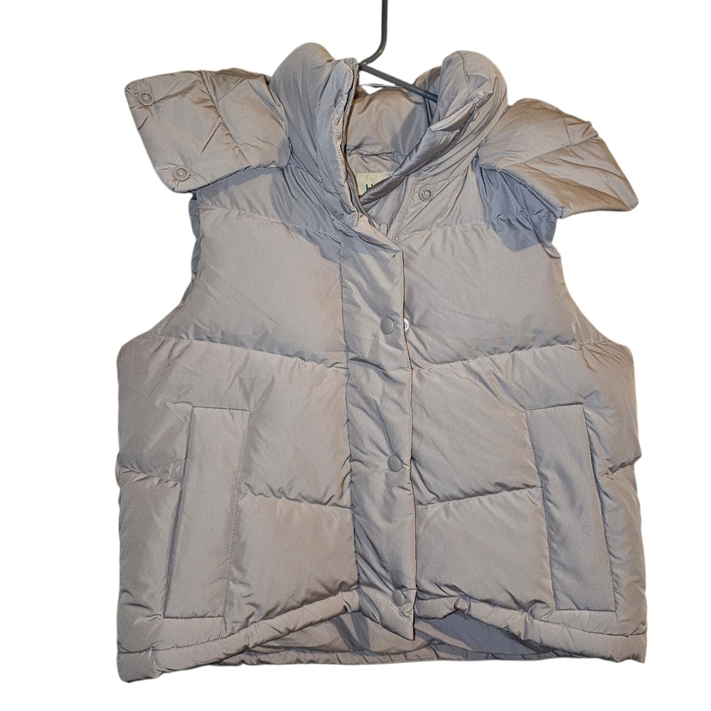 HALARA Soft Gray Puffer Vest
